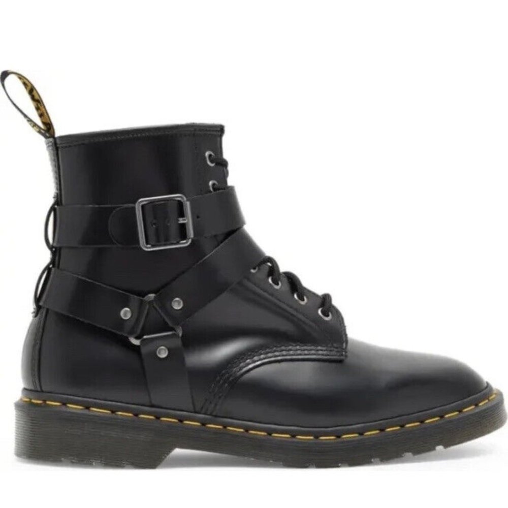 Dr. Martens Cristofor Leather Harness Lace Up Boots - Picture 4 of 8